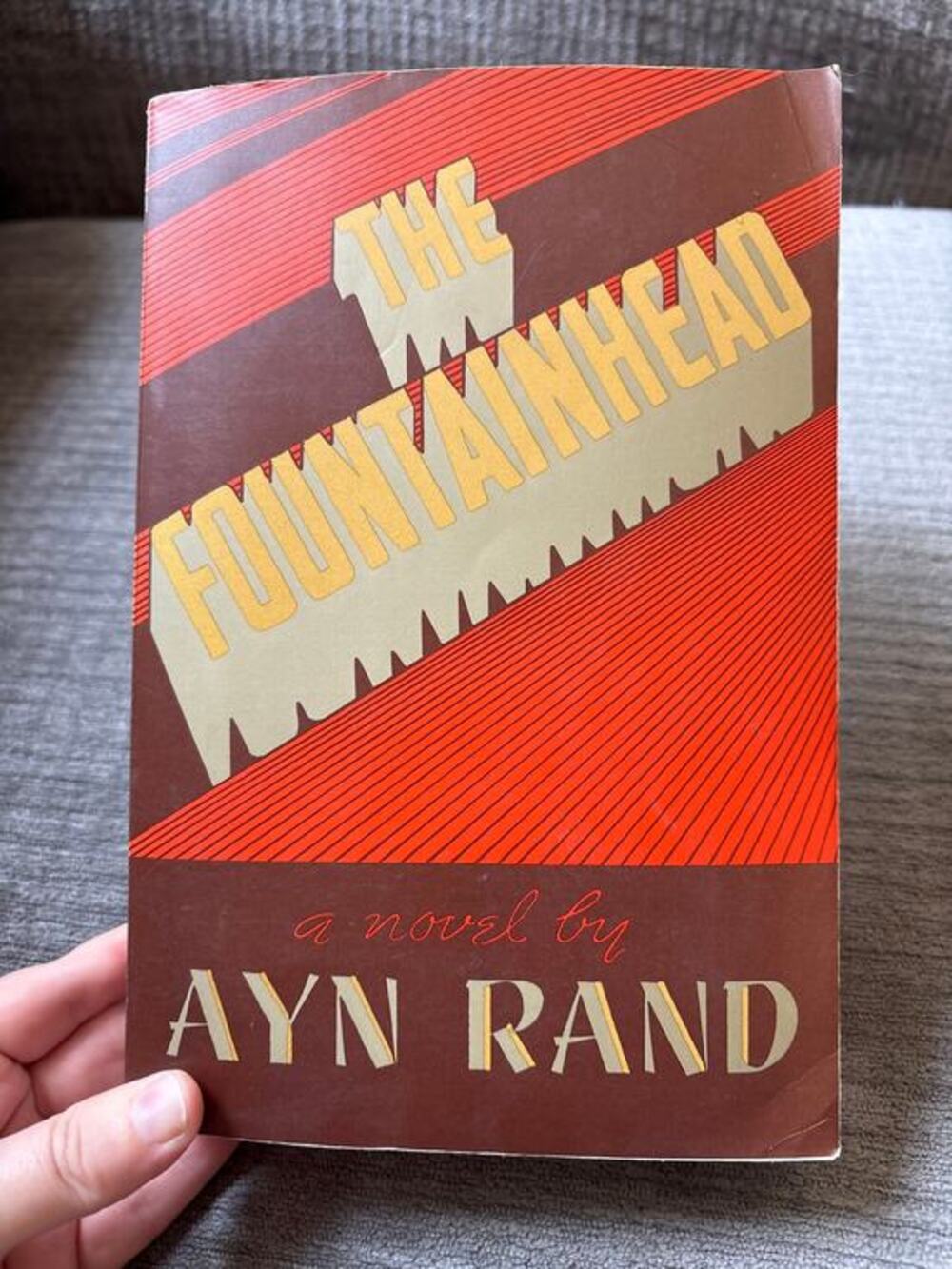 The Fountainhead by Ann Rand Paperback Book 1968 25th Anniversary